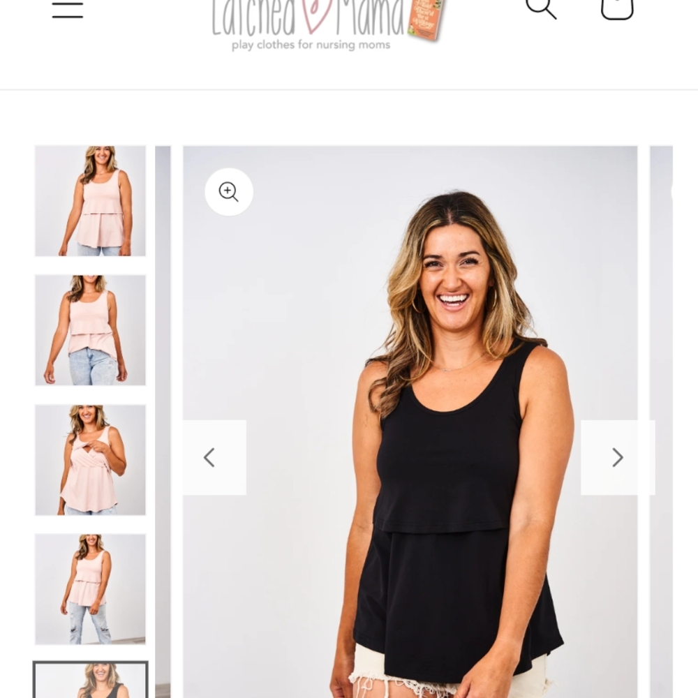 Latched Mama Nursing Tank Top - Like New!